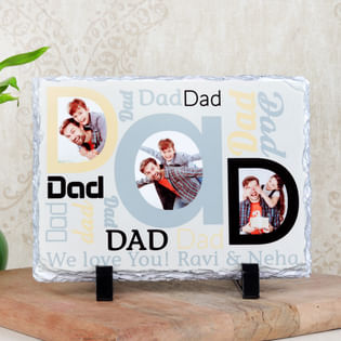 Dad Photo Love Tile