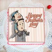 Happy Fathers Day Poster Cake