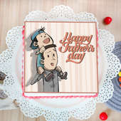 Happy Fathers Day Poster Cake