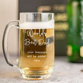 Personalized Beer Glass for Dad