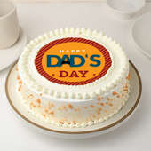 Dad Day Butterscotch Photo Cake