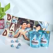 Daddy Love Personalised Pillow N Chocolate Combo