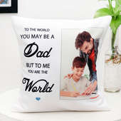 Personalised Photo Cushion For Fathers Day