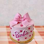 Dainty Barbie Bow Cake