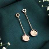 Dainty Gold Plated Drop Earrings for girl