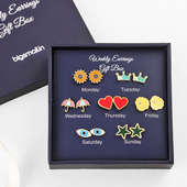 Dainty Set Of 7 Earrings gifts for her
