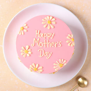 Daisy Canvas Mothers Day Cake