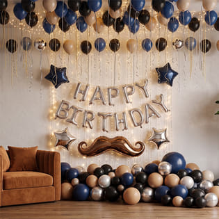 Dashing Birthday Balloon Decoration