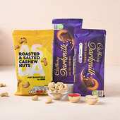 Send Rakhi UK Online with Roasted Nuts And Chocolates