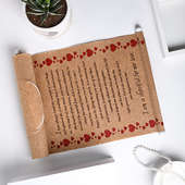 Order Dear Hubby Brown Scroll for Valentines Day