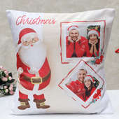 Santa Themed Personalized Cushion Chritmas Gift