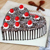 Decadent Black Forest Cake with Side View