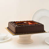 Decadent Karwa Chauth Chocolate Photo Cake