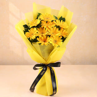 Yellow Gerberas Bouquet