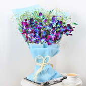 Buy Delicate Royal Orchid Bouquet Online