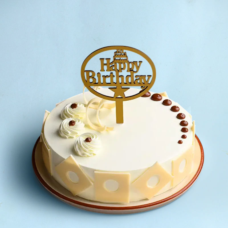 Delicious Butterscotch Birthday Cake
