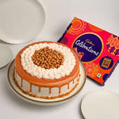Delicious Butterscotch Cake N Cadbury Celebrations Combo