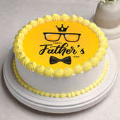 Delicious Customized Fathers Day Photo Cake