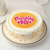 Delicious Friendship Day Photo Cake
