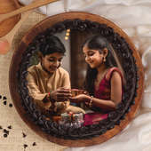 Delightful Bhai Dooj Chocolate Photo Cake