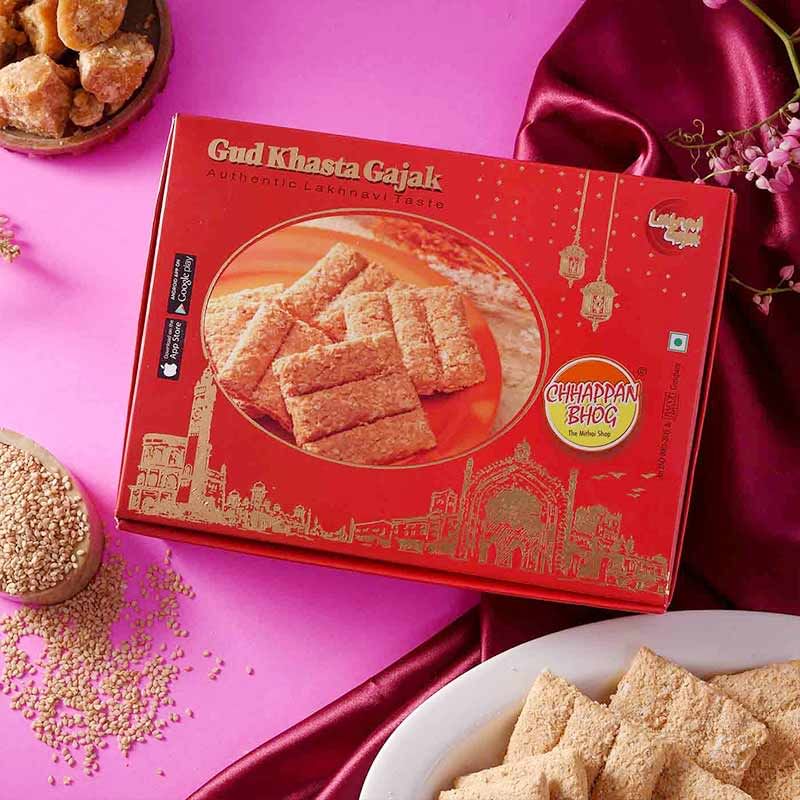 Delightful Lohri Gajak Hamper, Send New Year Gift to India