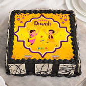 Delish Diwali Square Cake