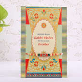 Designer Bead Rakhi Card