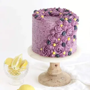 Blueberry Lemon Swirl Cake