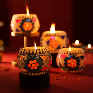 Designer Glow Tealight Candles Set