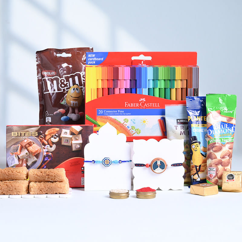Designer N Kids Rakhi With Festive Treats