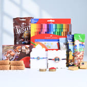 Designer N Kids Rakhi With Festive Treats