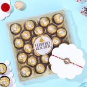 Designer Peacock Rakhi With Premium Chocolates