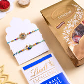 Designer Rakhi Duo With Chocolates