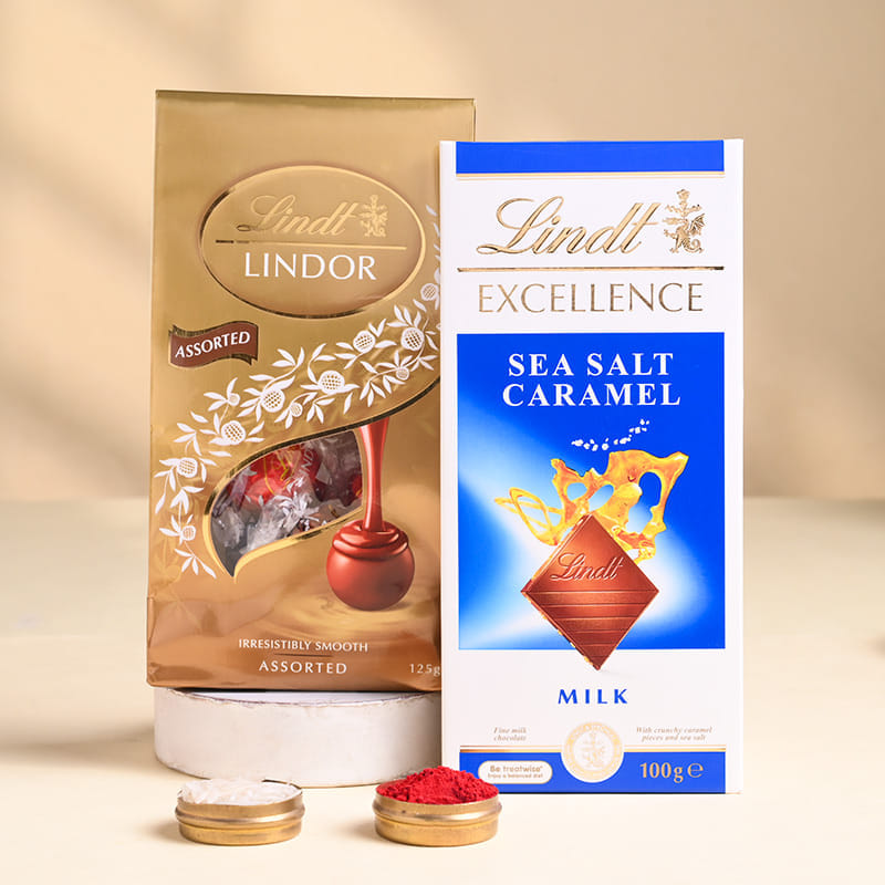 Designer Rakhi Duo With Chocolates-Aus