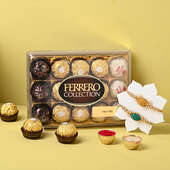 Designer Rakhi Duo With Ferrero Rocher Chocolates