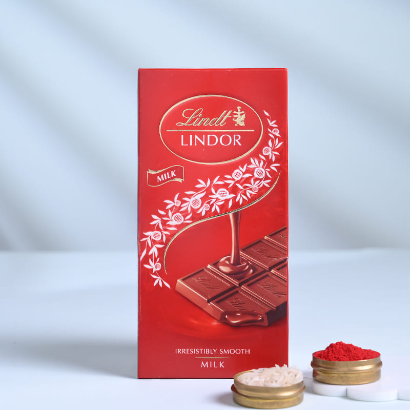 Designer Rakhi Duo With Lindt Chocolate