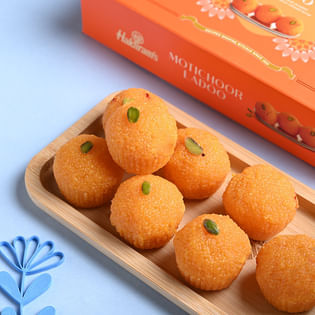 Designer Rakhi Duo With Motichoor Laddoo View