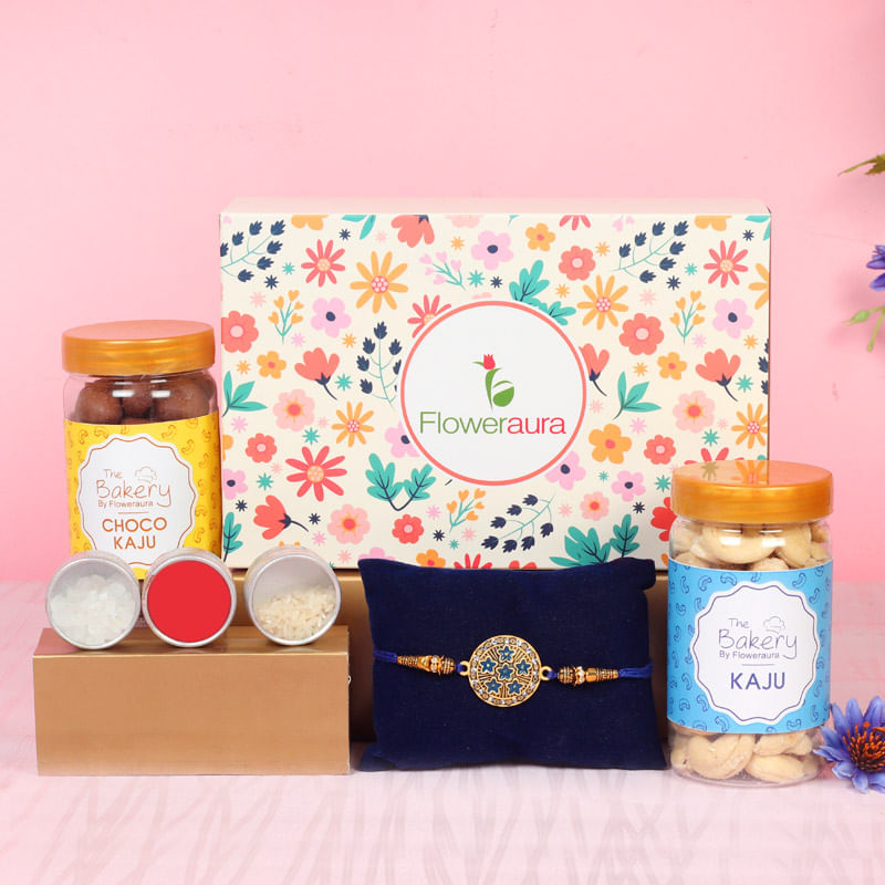 Designer Rakhi N Kaju Choco Signature Box