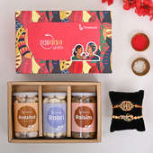 Set of 2 Designer Rakhi - Designer Rakhi Signature Box