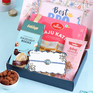 Designer Rakhi Sweet And Nutty Hamper