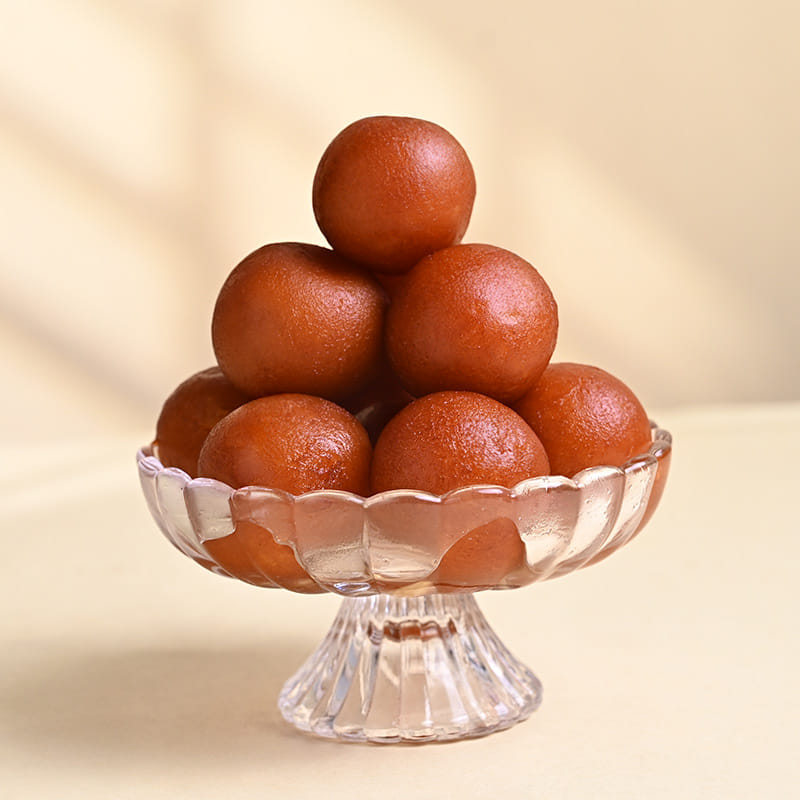 Designer Rakhi Trio With Gulab Jamun
