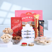 Designer Rakhi Trio With Sweets N Chocolates-AUS