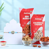 Designer Rakhi With Almonds N Cashews