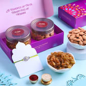Designer Rakhi With Almonds N Raisins