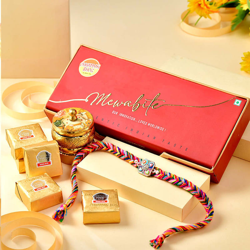 Designer Rakhi With Mewa Bites
