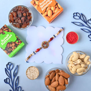 Designer Rakhi With Nuts