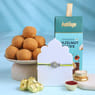 Designer Rakhi With Nutty Sweet Bites