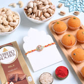 Designer Rakhi With Sweets N Nuts