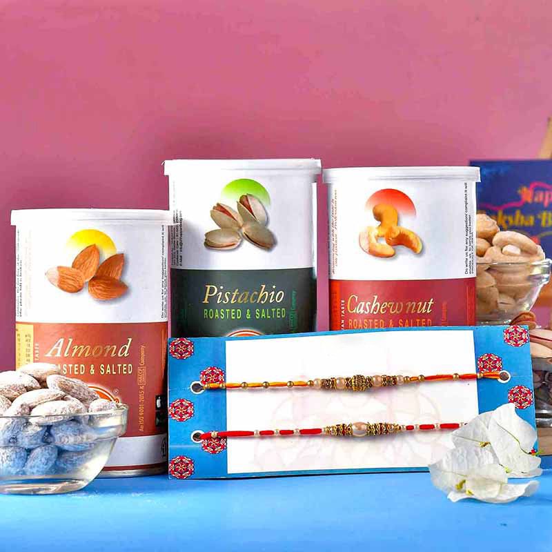 Designer Rakhis Roasted Nuts Pack