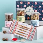 Designer Rakhis With Mix Trail Cashews N Almonds